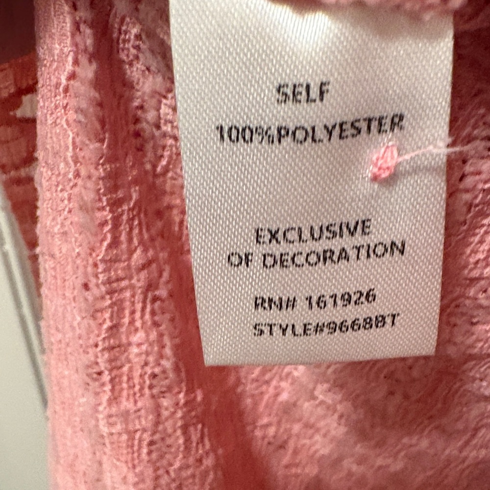 570. Blue Velvet Blush Pink Ruffled Button-Front Kimono - Picture 3 of 3